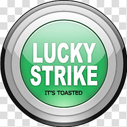 Lucky Strike Dock Icons, MentholLights x transparent background PNG clipart