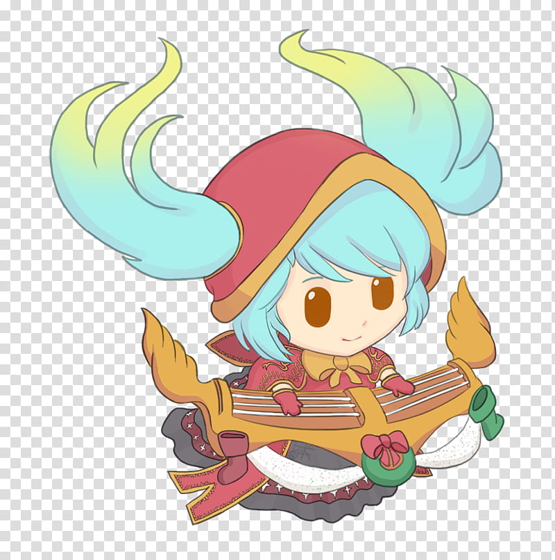 LoL Silent Night Sona Chibi transparent background PNG clipart
