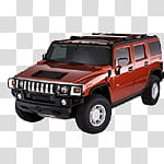 Cars icons, hummer, red Jeep SUV transparent background PNG clipart