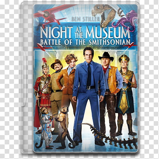 Movie Icon , Night at the Museum, Battle of the Smithsonian, Night at the Museum Battle of the Smithsonian DVD cover transparent background PNG clipart