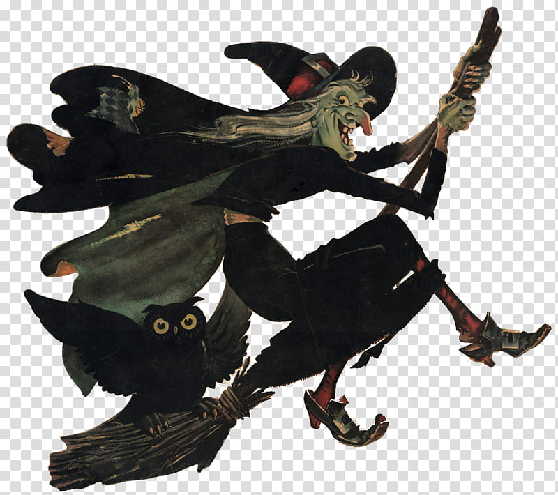 Witch WLBMkupNoMoon, witch riding broomstick illustration transparent background PNG clipart