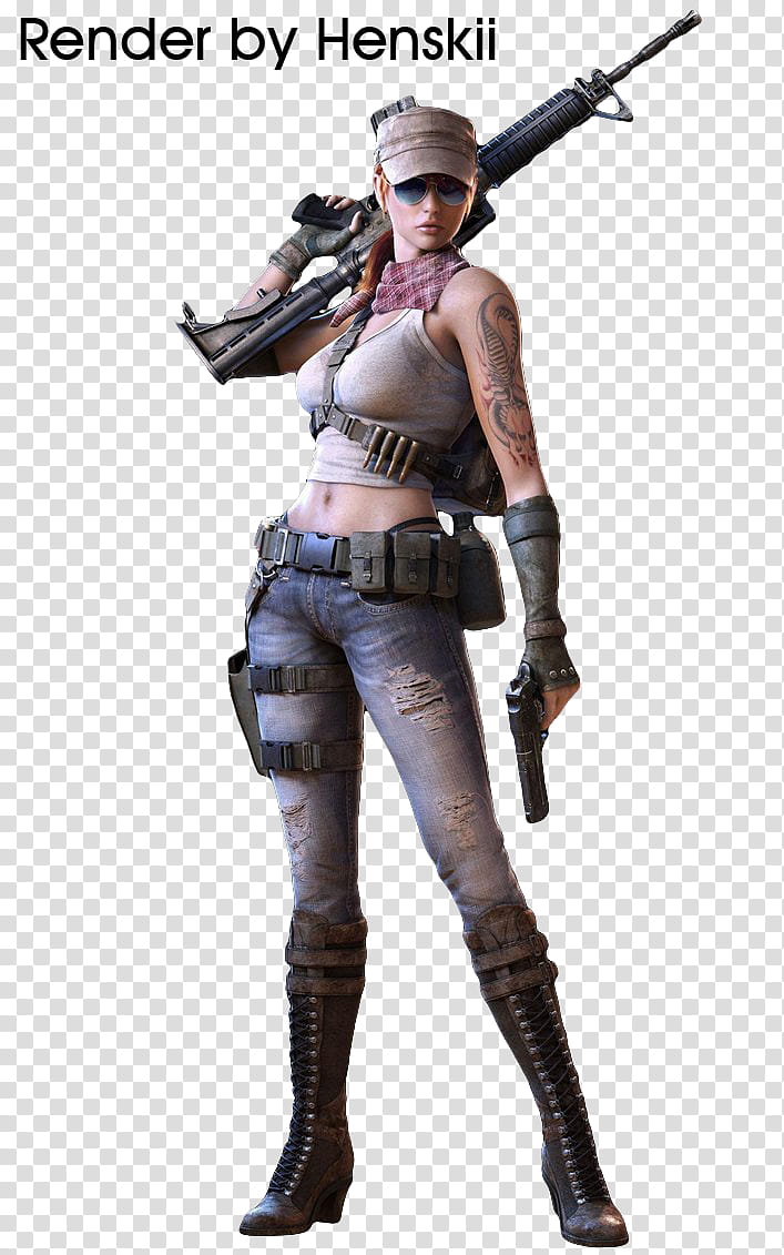 Viper Red Render Point blank, female character holding rifle transparent background PNG clipart