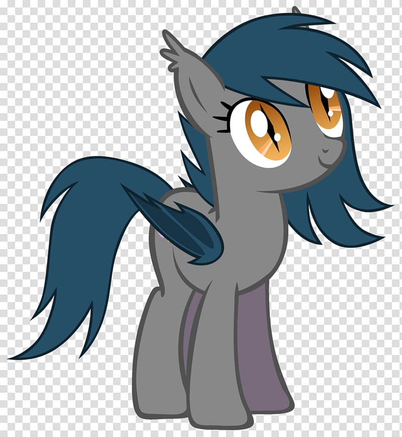 Speck the Bat Pony , gray My Little Pony character transparent background PNG clipart