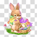 TNBrat Easter Bunnies , brown rabbit illustration transparent background PNG clipart