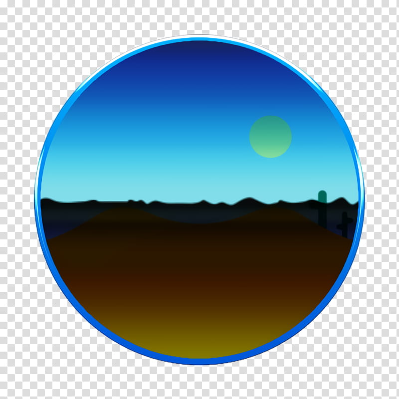 cactus icon desert icon hot icon, Nature Icon, Sky Icon, Sun Icon, Blue, Horizon, Yellow, Atmosphere transparent background PNG clipart