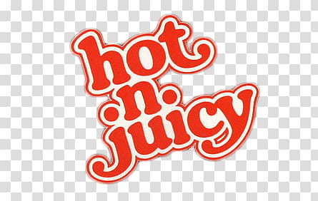 , hot n juicy text transparent background PNG clipart