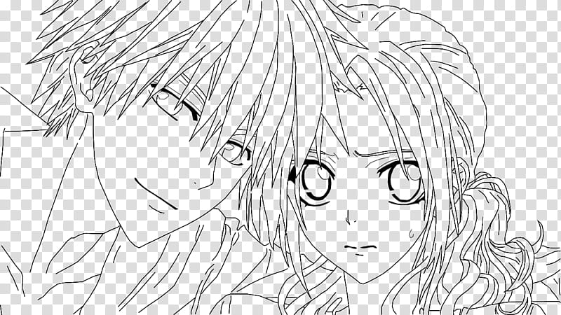 Line Art Usui Misaki transparent background PNG clipart