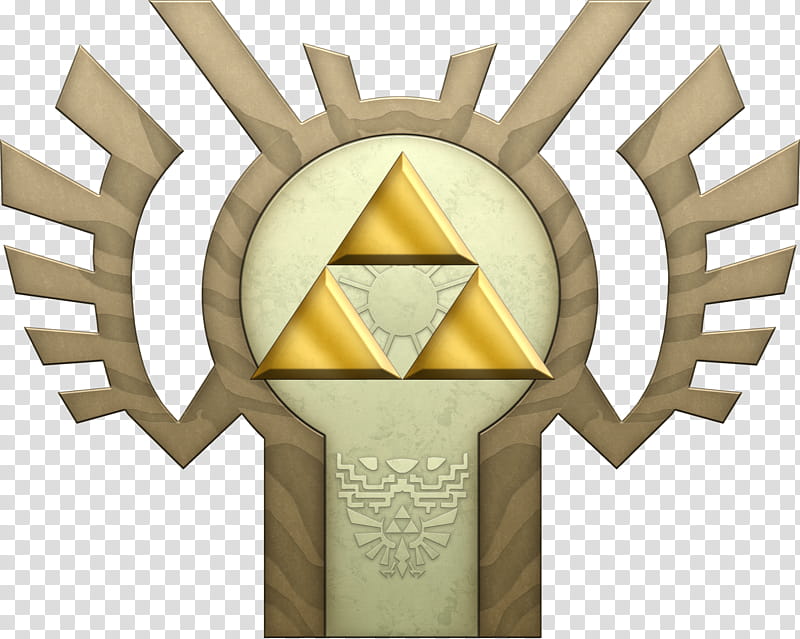 Golden Goddesses Statue Pattern, The Legend of Zelda logo transparent background PNG clipart