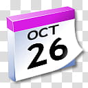 WinXP ICal, October  calendar illustration transparent background PNG clipart