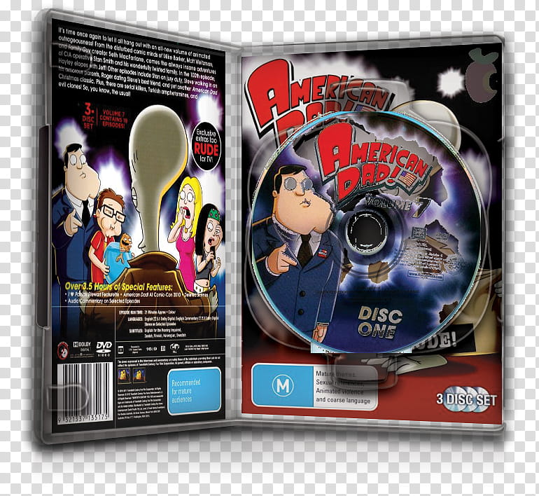 DvD Case Icon Special , American Dad Saison  DvD Case Open transparent background PNG clipart