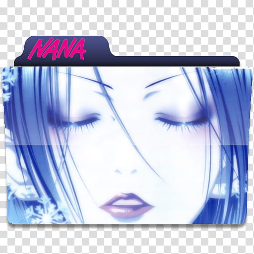 Anime Request folder icons, Nana, anime printed folder case transparent background PNG clipart