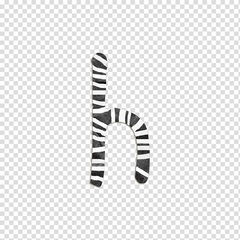 Freaky, white and black zebra letter h text overlay transparent background PNG clipart