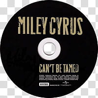 black and yellow Miley Cyrus Can't Be Tamed CD transparent background PNG clipart