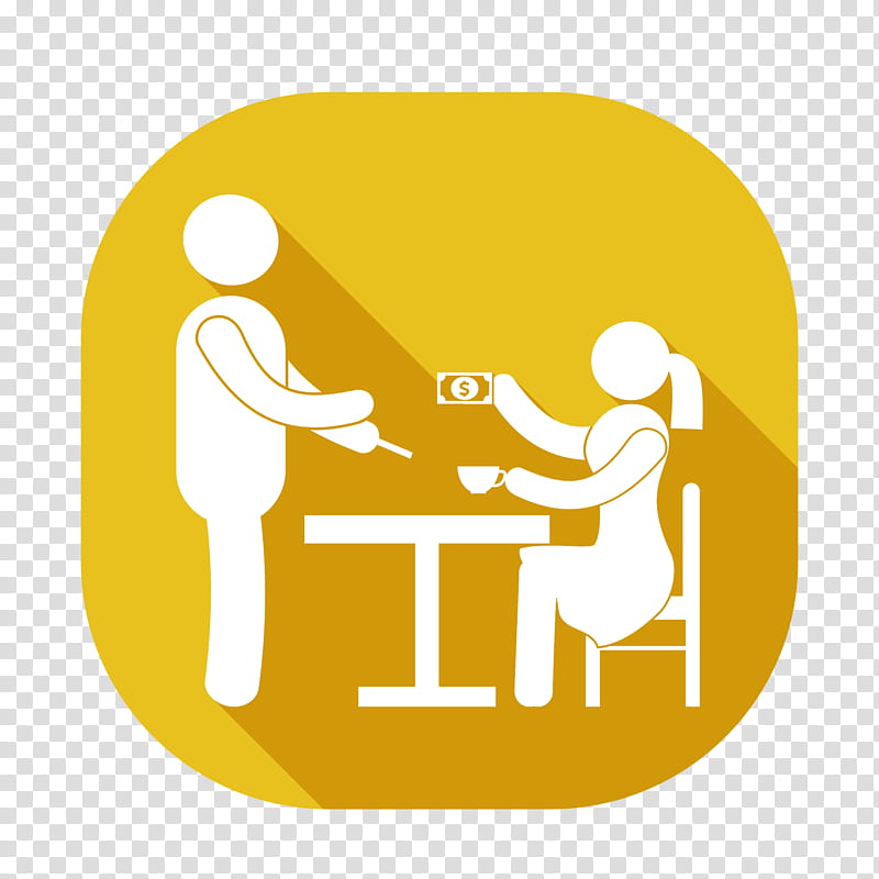 Restaurant Icon, Icon Design, Computer Software, Logo, Yellow, Text, Line, Area transparent background PNG clipart