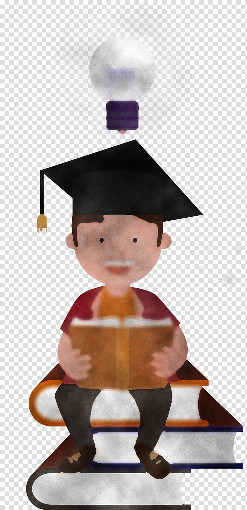 Graduation, Academic Dress, MortarBoard, Cartoon, Figurine, Toy, Headgear transparent background PNG clipart