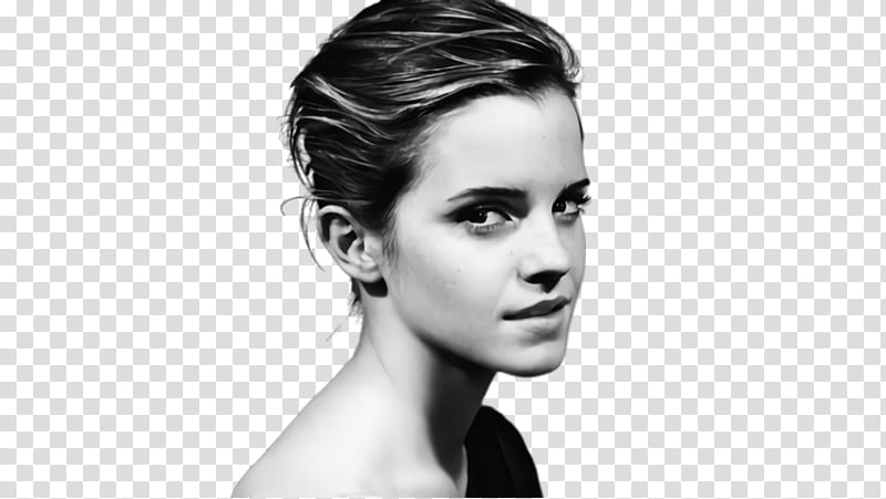 Hair Style, Emma Watson, Actress, Beauty, Woman, Girl, Celebrity, Coloring Page transparent background PNG clipart