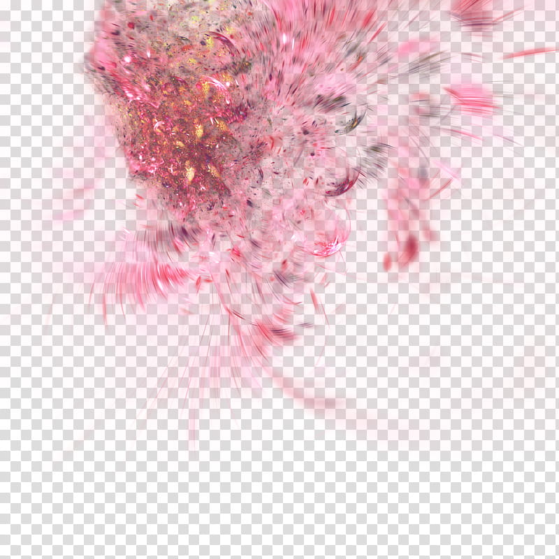 Fractal  , pink sparks transparent background PNG clipart