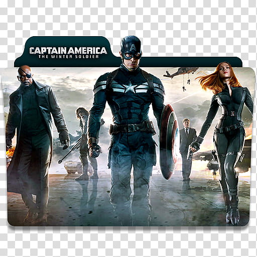 Captain America   Folder Icon, Captain America The Winter Soldier () transparent background PNG clipart