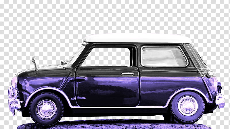 purple and black -door hatchback transparent background PNG clipart