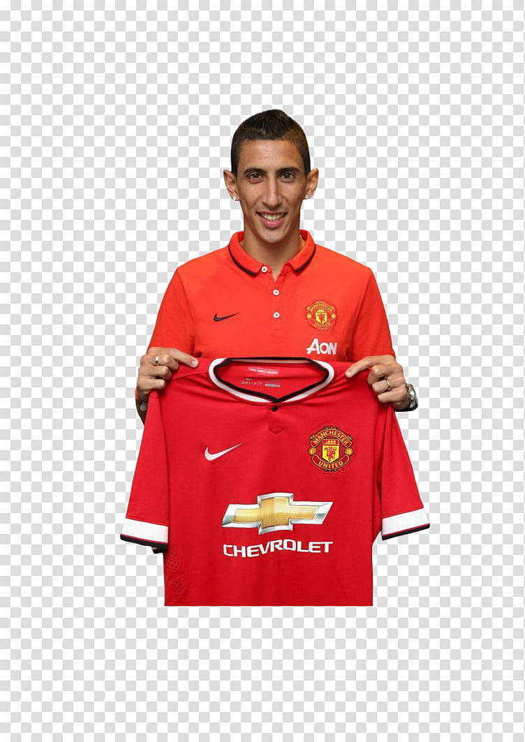Angel Di Maria Manchester United - transparent background PNG clipart