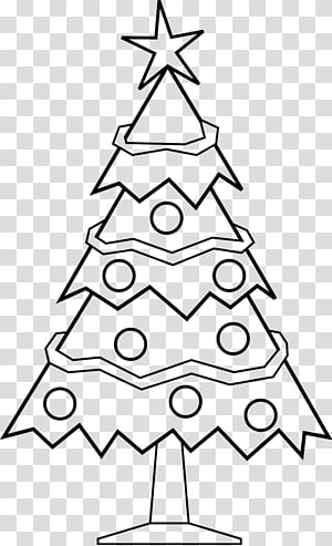 Christmas Tree Line Drawing, Christmas Day, Christmas Ornament, Christmas Decoration, Line Art, White, Oregon Pine, Colorado Spruce transparent background PNG clipart thumbnail