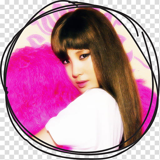Seohyun IGAB Circle Lines Folder Icon , Seohyun , woman's face transparent background PNG clipart