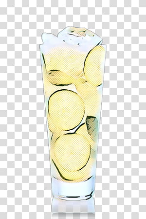 Retro, Pop Art, Vintage, Vodka Tonic, Highball Glass, Lime, Lemon, Drink transparent background PNG clipart thumbnail