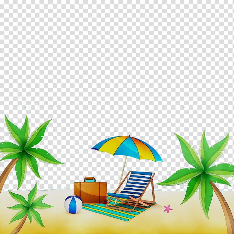 Cartoon Palm Tree, Pasar Terapung Muara Kuin, Floating Market, Computer Graphics, Island, Leaf, Plant transparent background PNG clipart