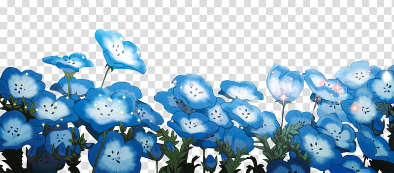 OD de flores , blue flowers art transparent background PNG clipart