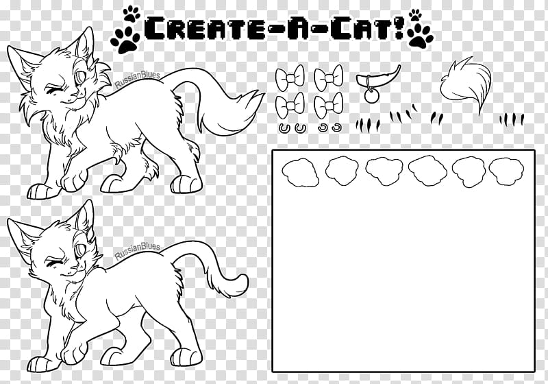 Create a Cat FU Base, Create-a-Cat illustration transparent background PNG clipart