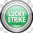 Lucky Strike Dock Icons, MentholLights x transparent background PNG clipart