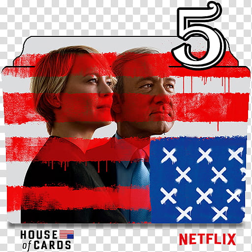 House of Cards series and season folder icons, House of Cards S ( transparent background PNG clipart