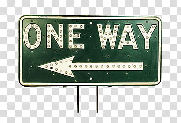 Old Sign, one way signage transparent background PNG clipart