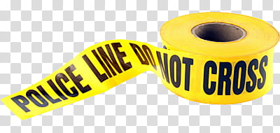 Police Tape s, police line do not cross strap reel transparent background PNG clipart