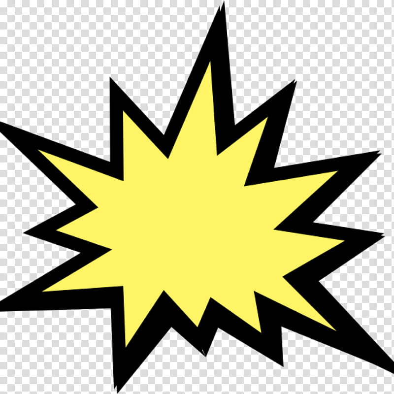 Explosion, Bomb, Explosive, Drawing, Nuclear Explosion, Yellow, Line, Star transparent background PNG clipart
