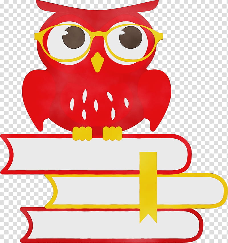 owl red cartoon bird of prey bird, Watercolor, Paint, Wet Ink, Line transparent background PNG clipart