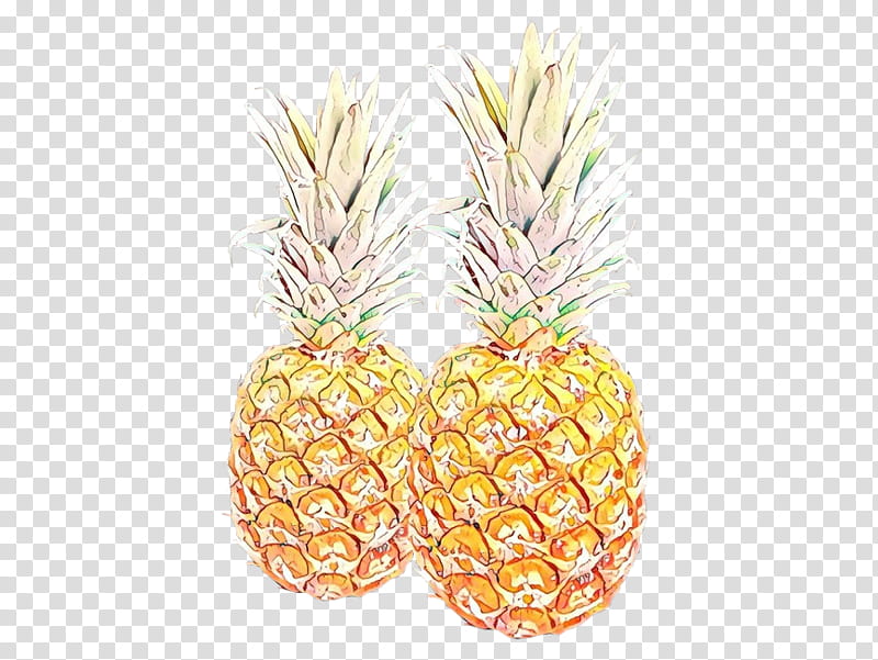 Pineapple, Cartoon, Ananas, Fruit, Yellow, Plant, Food, Poales transparent background PNG clipart