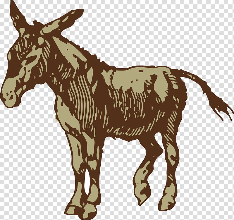 Donkey, Mule, Drawing, Silhouette, Animal Figure, Burro, Horse, Sorrel transparent background PNG clipart