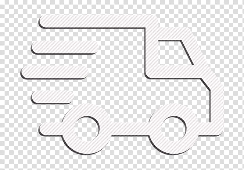 Delivery icon Transport icon Truck icon, Text, Black, Logo, Vehicle Registration Plate, Symbol, Line transparent background PNG clipart