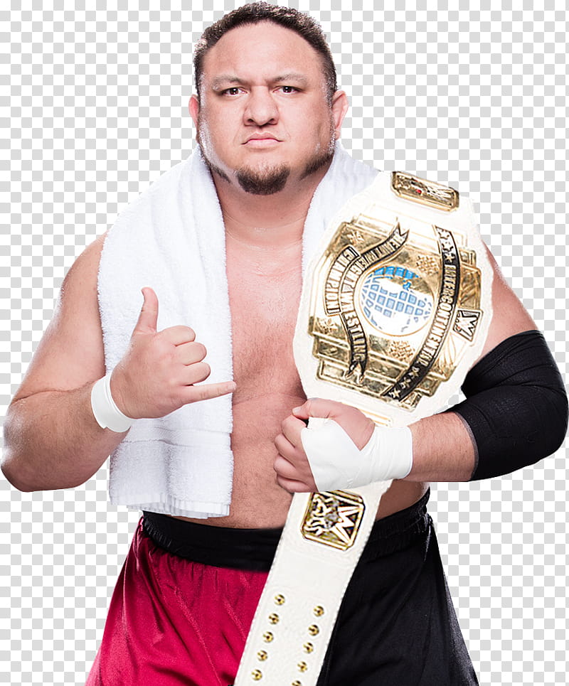 Samoa Joe Intercontinental Champion transparent background PNG clipart