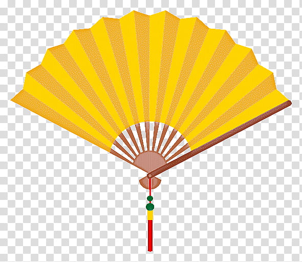 Orange, Hand Fan, Decorative Fan, Yellow transparent background PNG clipart