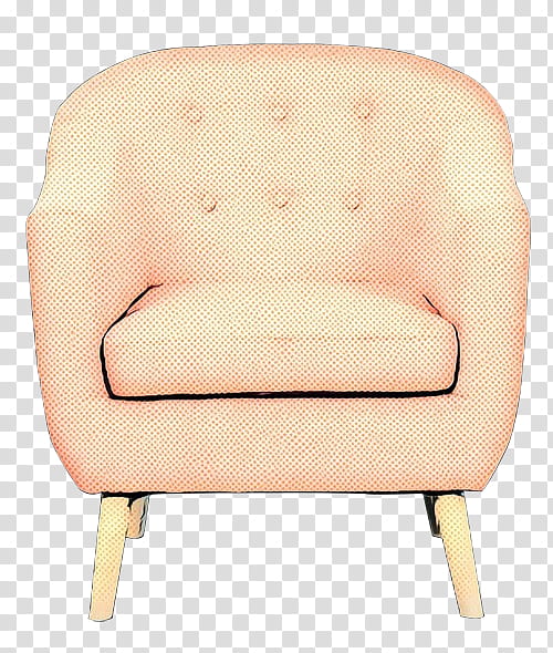 furniture chair beige club chair comfort, Pop Art, Retro, Vintage, Leather, Futon Pad transparent background PNG clipart