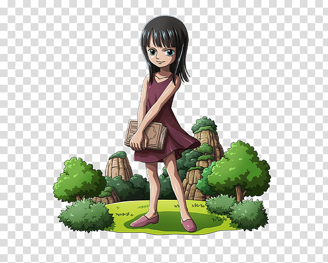 NICO ROBIN, black-haired girl cartoon character transparent background PNG clipart