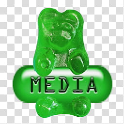 Generic Gummy Bear Icons, Media, green gummy bear transparent background PNG clipart