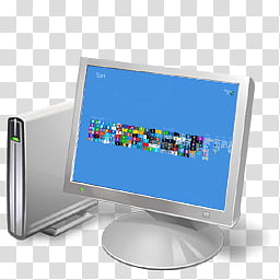 Windows  Computer icon w Metro zoomed out, pocitac transparent background PNG clipart