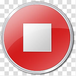 Vista RTM WOW Icon , Stop, stop button icon transparent background PNG clipart