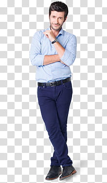 Violetta, man standing while crossing his legs transparent background PNG clipart