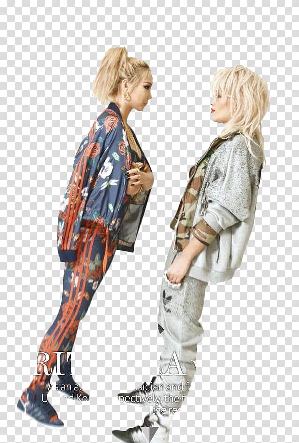 CL and Rita Ora ,  () transparent background PNG clipart