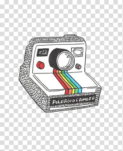 Super  , white and black Polaroid land camera transparent background PNG clipart