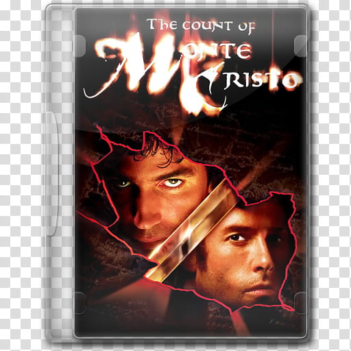 the BIG Movie Icon Collection C, The Count of Monte Cristo, The Count of Monte Cristo disc case screenshot transparent background PNG clipart